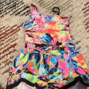 Wonder Nation Pink and Blue One Piece Swimwear